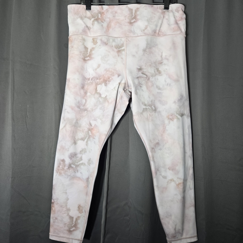 Athleta Elation Snow Dye 7/8 Pants Tight Fit Size XL